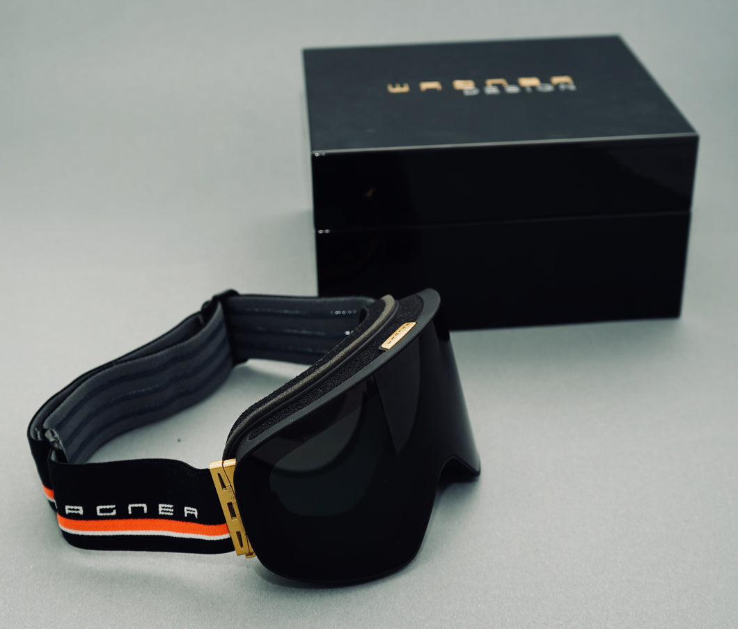 Limited Edition SKIBRILLE WD1811 BLACK & GOLD Luxus Geschenkset - WAGNER DESIGN