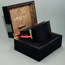 Load image into Gallery viewer, Limited Edition SKIBRILLE WD1811 BLACK &amp; GOLD Luxus Geschenkset - WAGNER DESIGN