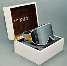 Load image into Gallery viewer, Limited Edition SKIBRILLE WD1811 BLACK &amp; GOLD Luxus Geschenkset - WAGNER DESIGN